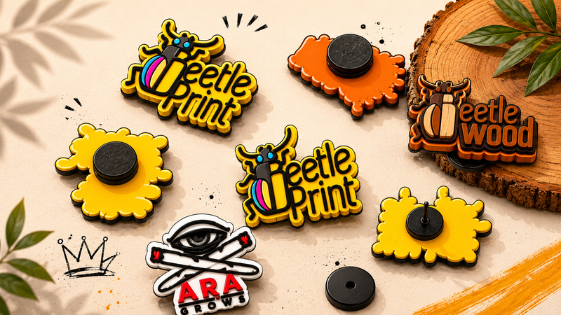 Pines y charms personalizados