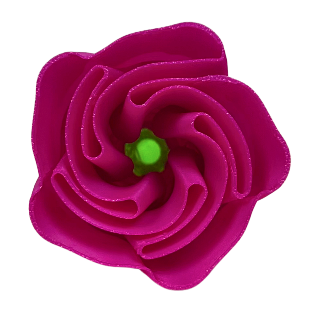 Detalle adicional de la Rosa Decorativa 3D Slim Beetle Print mostrando la forma alargada y el diseño estilizado