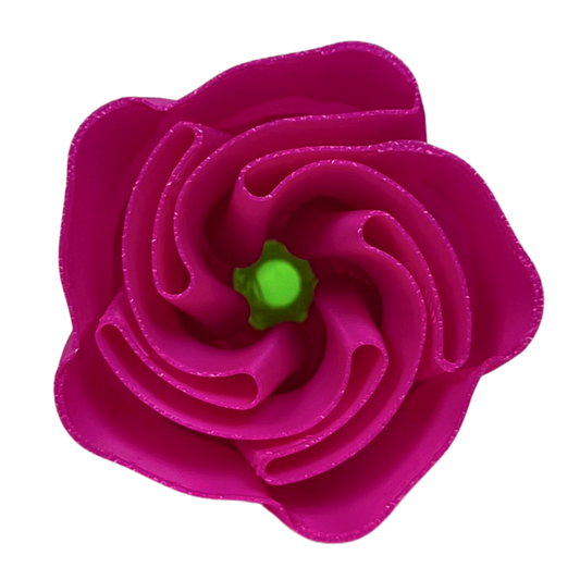 Detalle adicional de la Rosa Decorativa 3D Slim Beetle Print mostrando la forma alargada y el diseño estilizado