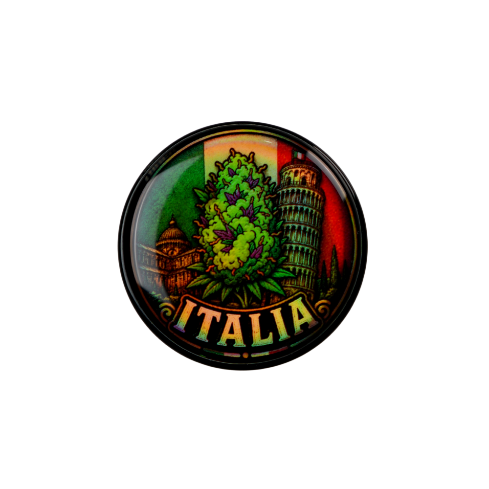 Tarro Italia 5ml de vidrio premium con diseño full color y tapa personalizada