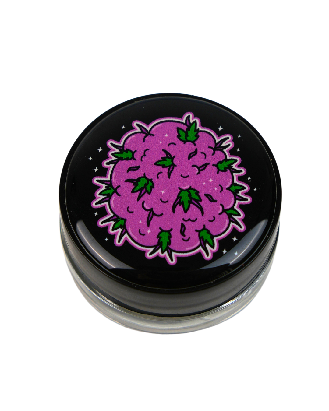 Tarro de silicona Beetle Print con diseño de cogollo rosa