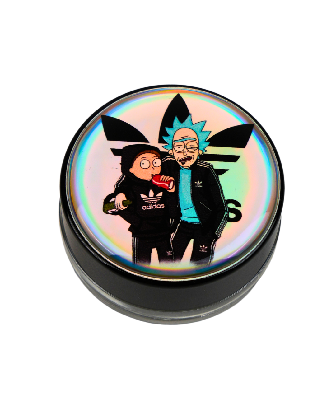Tarro de silicona Beetle Print con Rick y Morty estilo Adidas