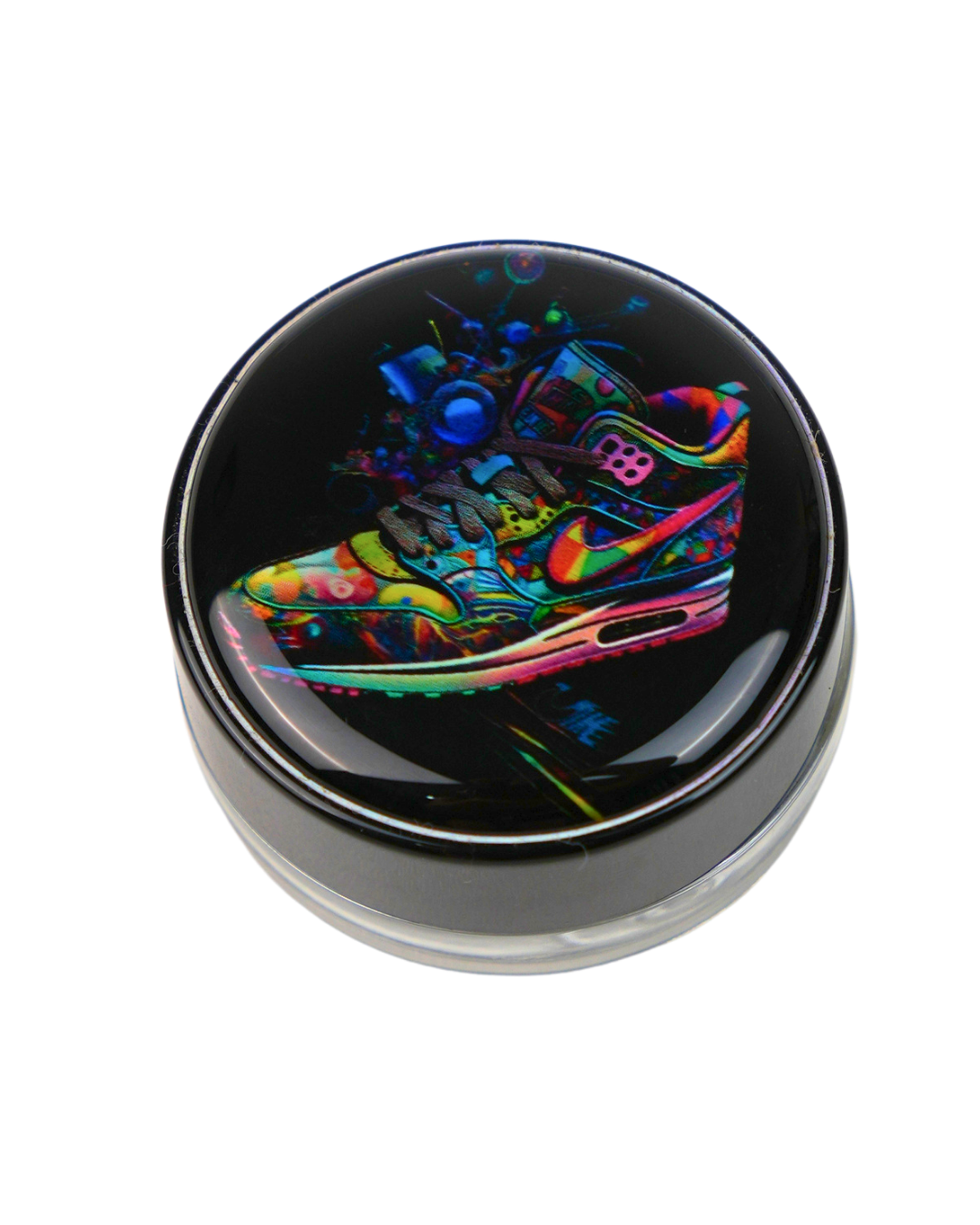 Tarro Beetle Print con ilustración de zapatilla de estilo urbano multicolor.