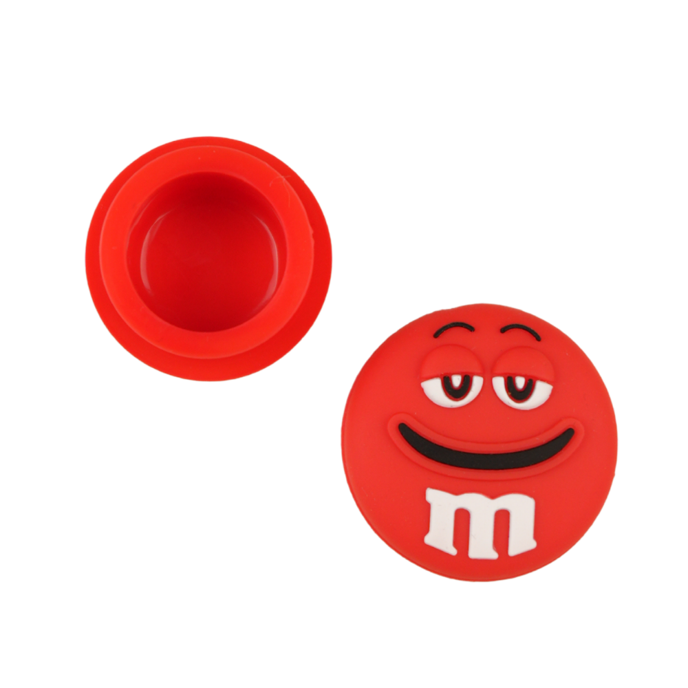 Wax de silicona Smile Red Edition mostrando el interior antiadherente y la tapa desmontable.