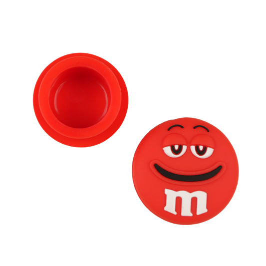 Wax de silicona Smile Red Edition mostrando el interior antiadherente y la tapa desmontable.