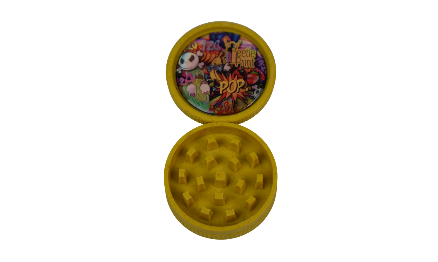 Grinder biodegradable Beetle Print – Diseño collage patrón A