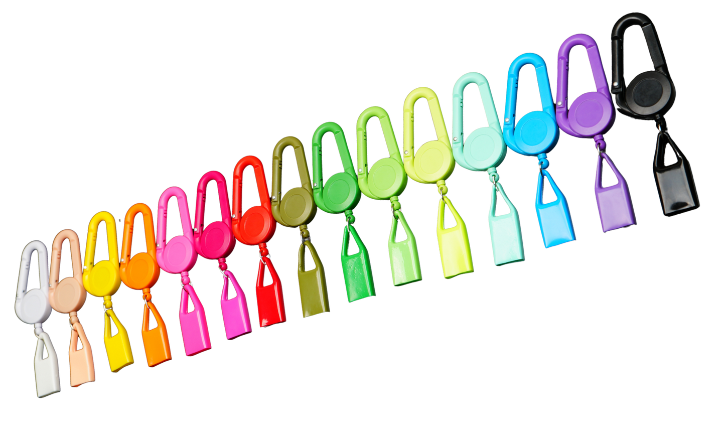 Lighter leash retráctil tipo picamechero con mosquetón Beetle Print sin personalizar