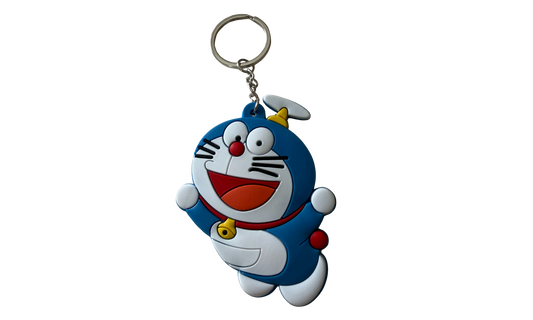 Llavero de silicona 3D estilo cartoon con aro metálico para llaves