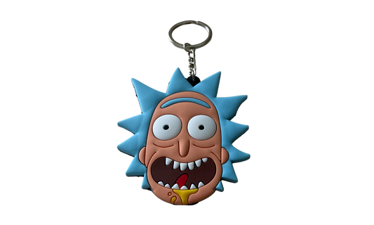 Porta-chaves de Silicone Duo Espacial | Cartoon 3D + Logótipo em Relevo