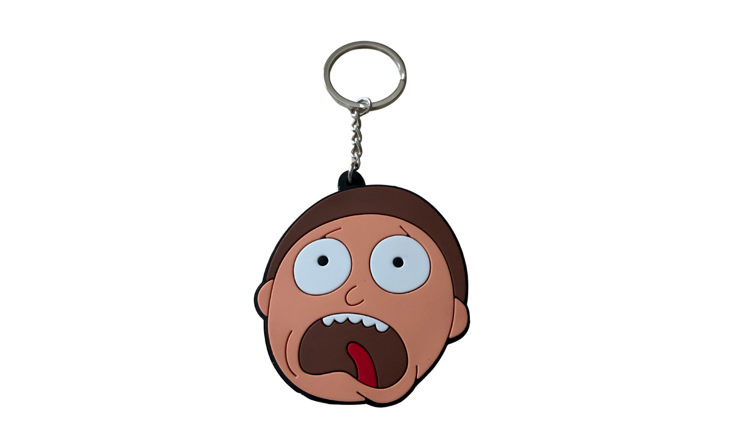 Llavero de Silicona Dúo Espacial | Cartoon 3D + Logo en Relieve