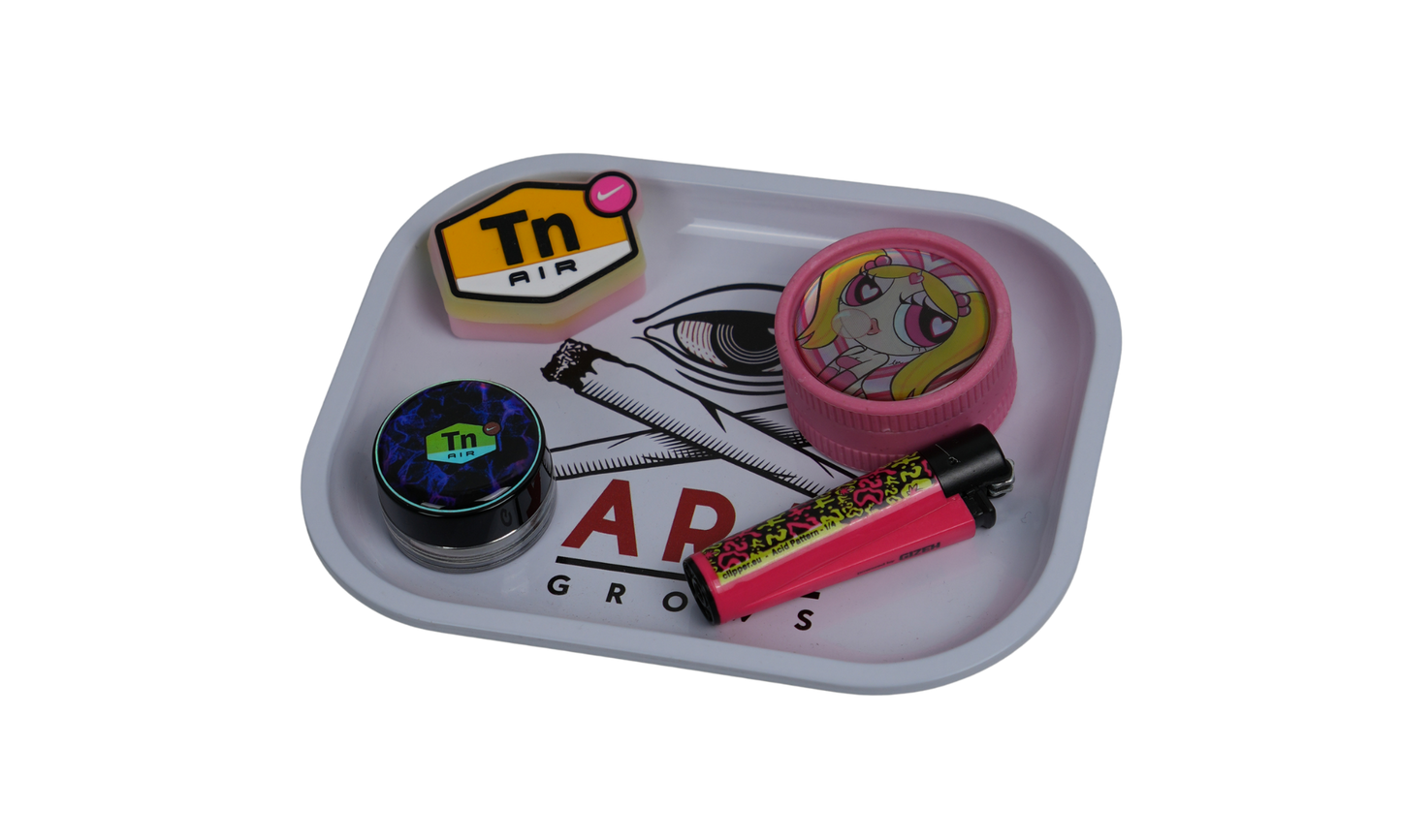 Bandeja de liar metálica ARA Grows – Diseño gráfico Beetle Print®