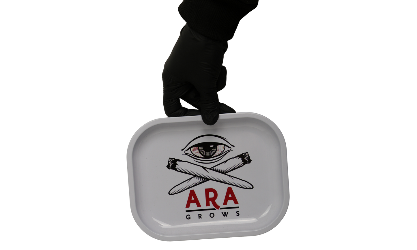 Bandeja de liar metálica ARA Grows – Diseño gráfico Beetle Print®