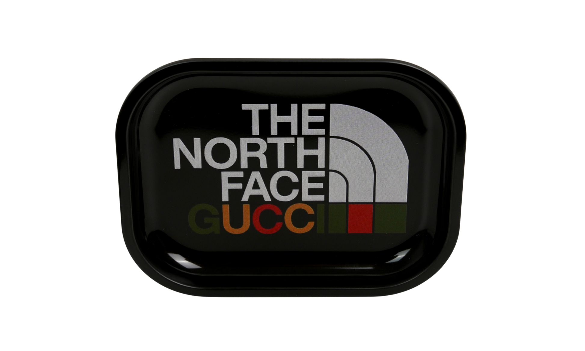 Metal rolling tray with outdoor luxury fusion graphic design