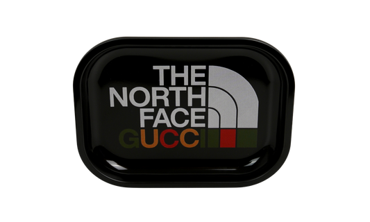 Metal rolling tray with outdoor luxury fusion graphic design