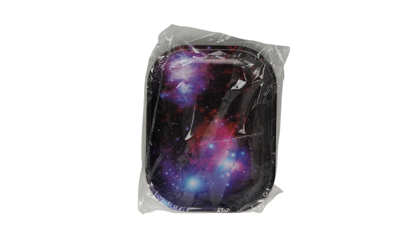 Beetle Print metal rolling tray cosmic design packaging