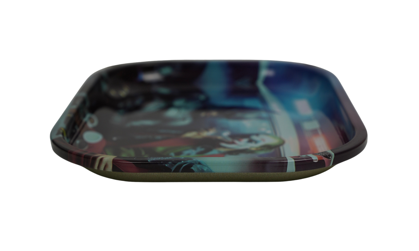 Bandeja de liar metálica Night Encounter – Diseño gráfico Beetle Print®