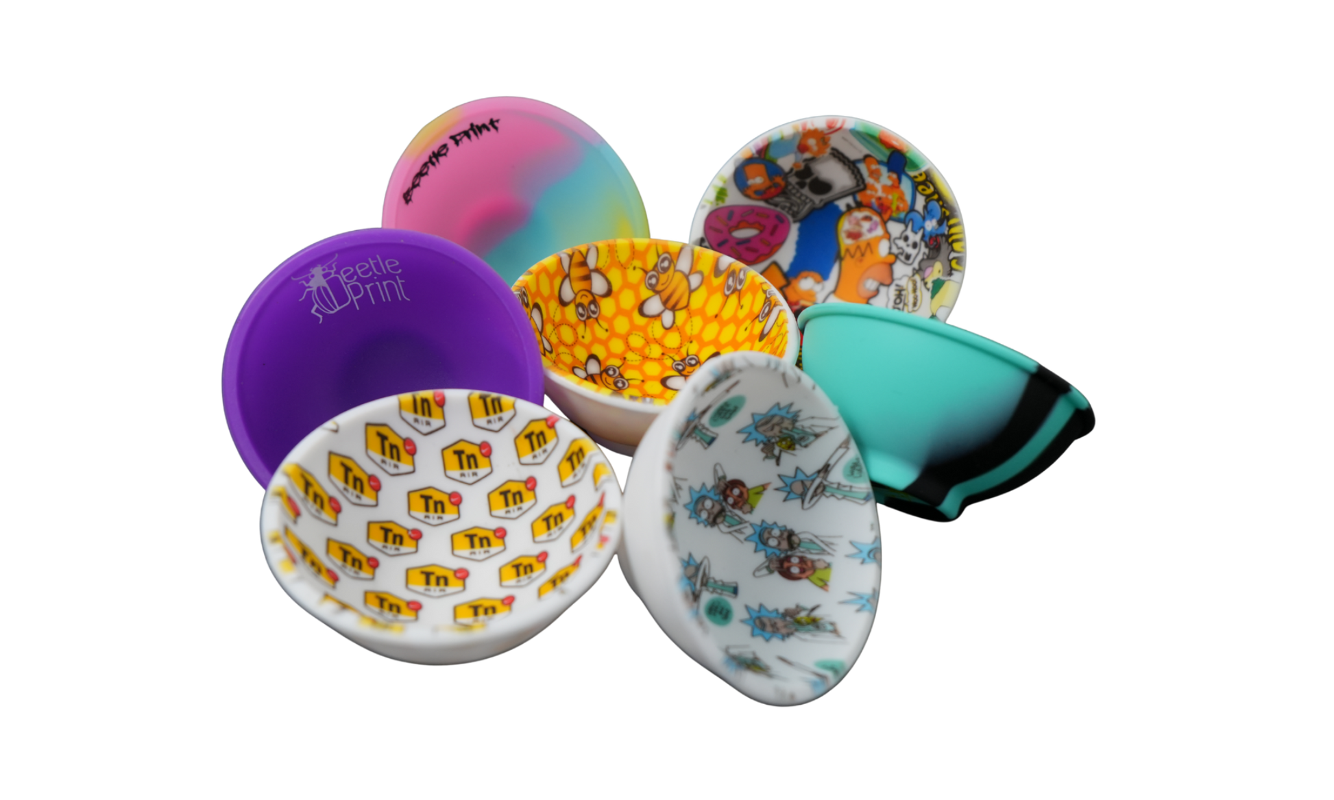 Pack de 7 bowls Beetle Print® con diseños variados, uno para cada día de la semana