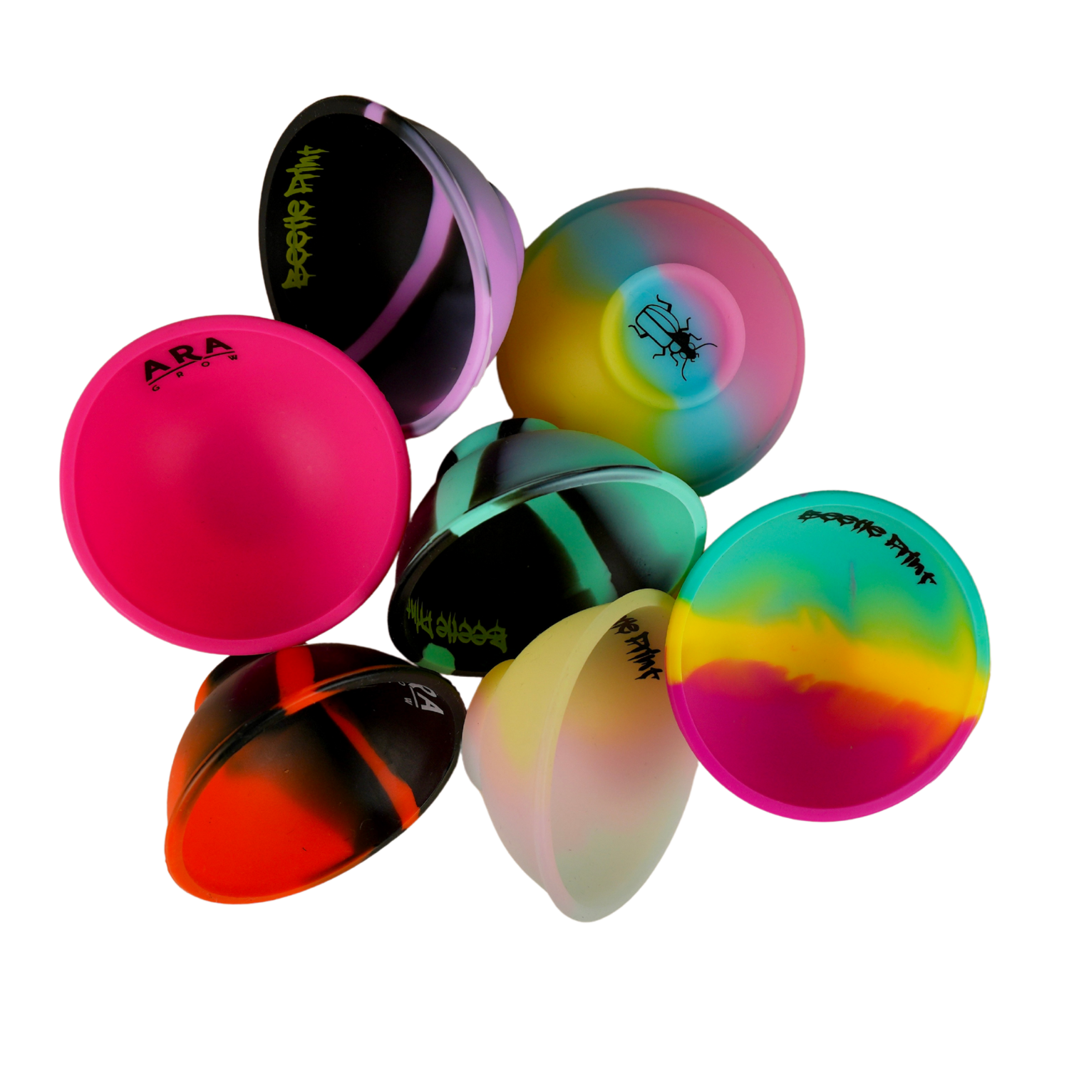 Pack de 7 bowls Beetle Print® con colores variados, uno para cada día de la semana