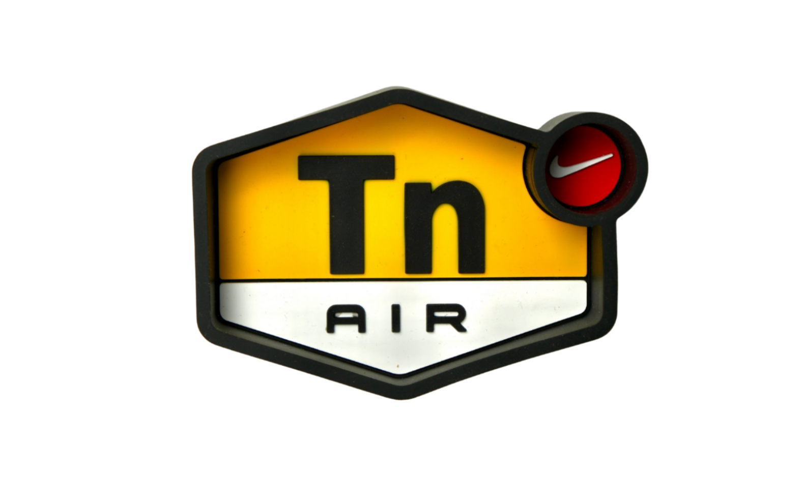 Premium silicone ashtray with sport style badge design