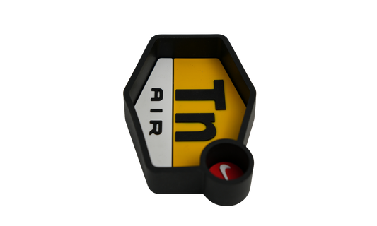 Side view of flexible silicone ashtray