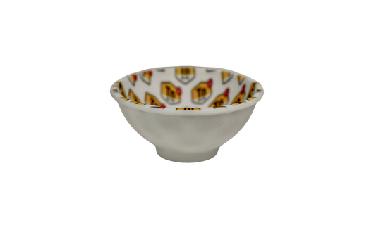 Premium silicone bowl with printed design by Beetle Print