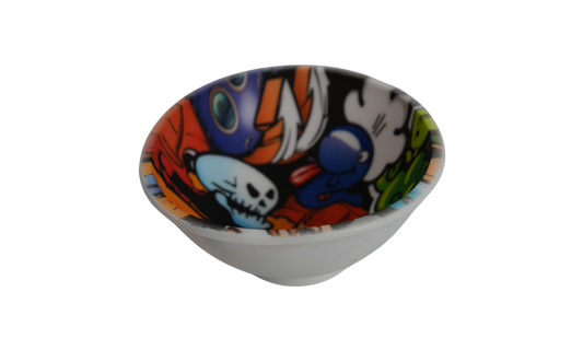 Bowl de silicona Full Color Beetle Print Skull Chaos para mezclar sin mancharte