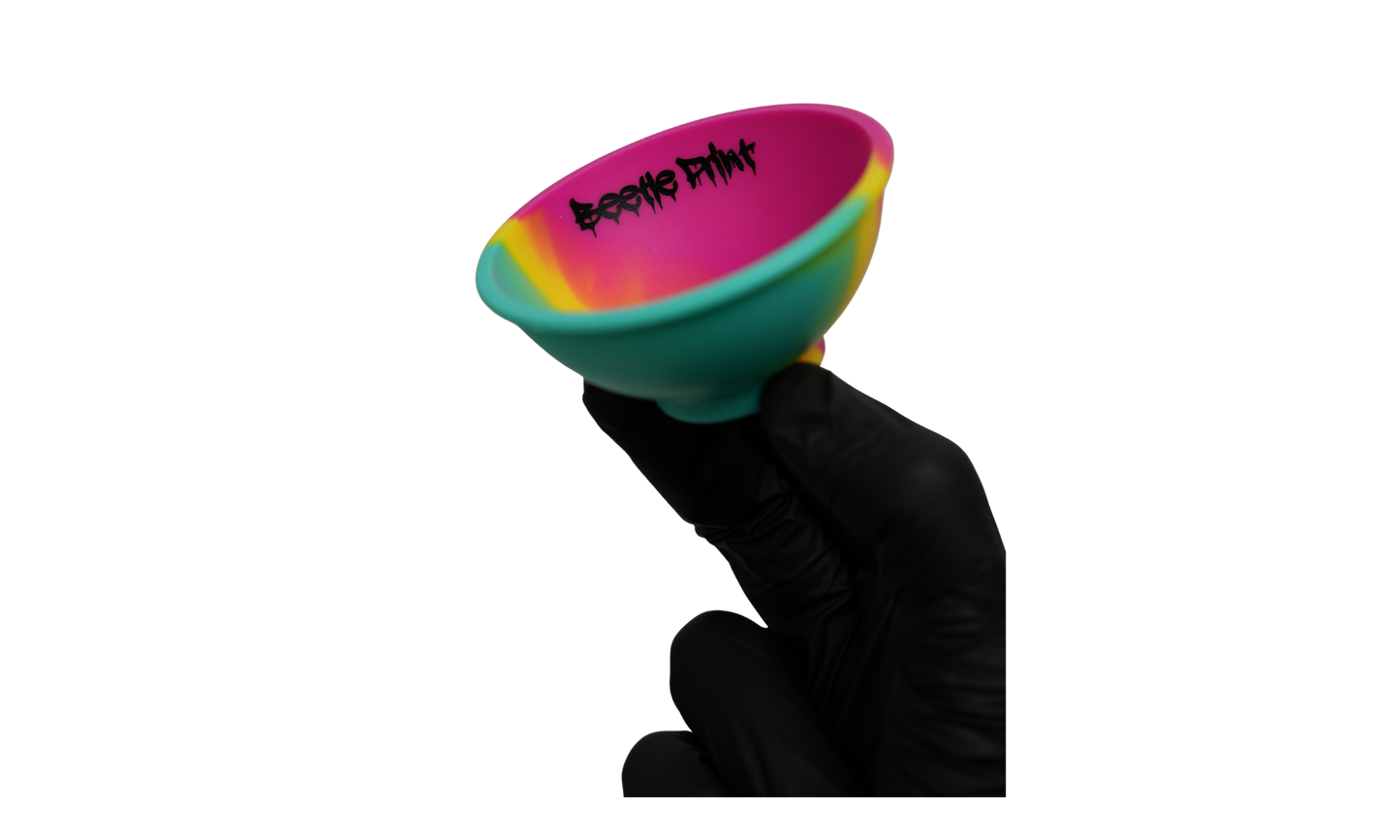 Uso del bowl Mix Beetle Print para mezclar cómodo y limpio