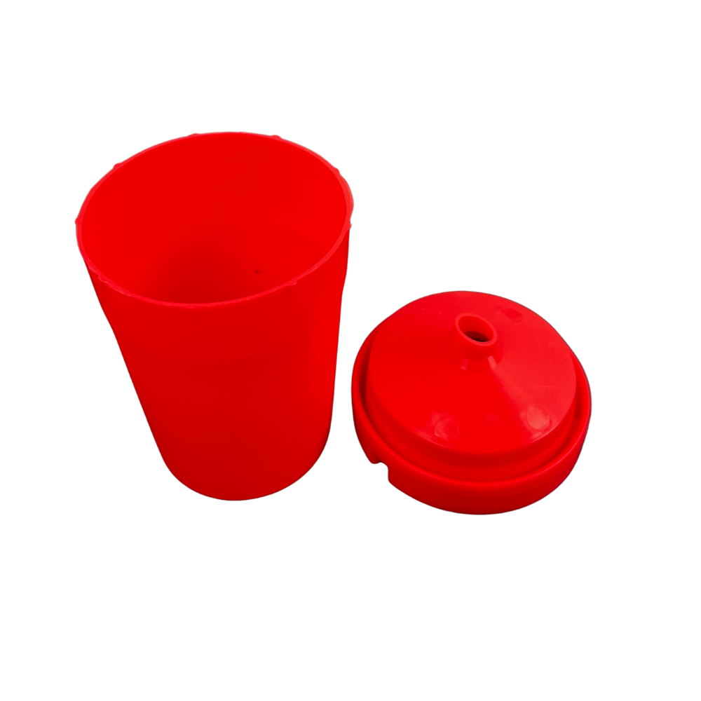 Cenicero Plástico Rojo Minimalista – Diseño Compacto Moderno
