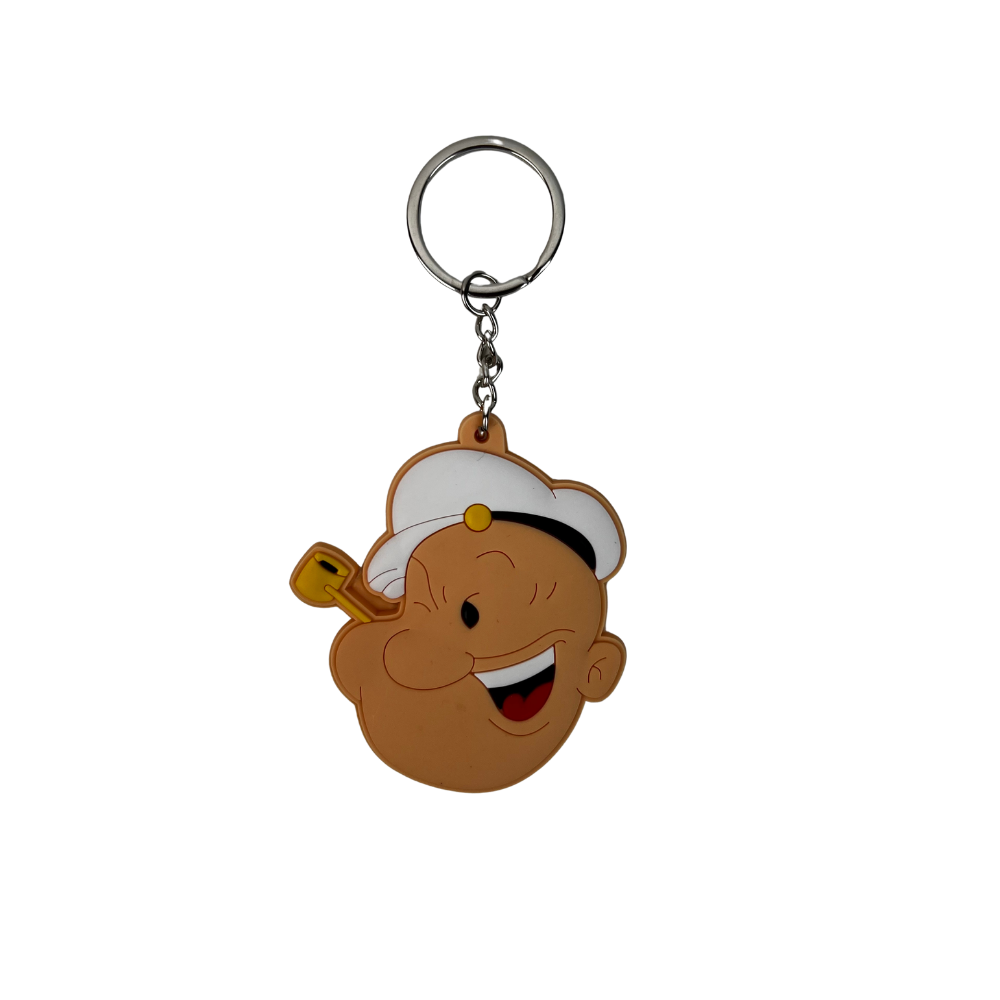Llavero de silicona con diseño marinero estilo retro cartoon para llaves y mochila