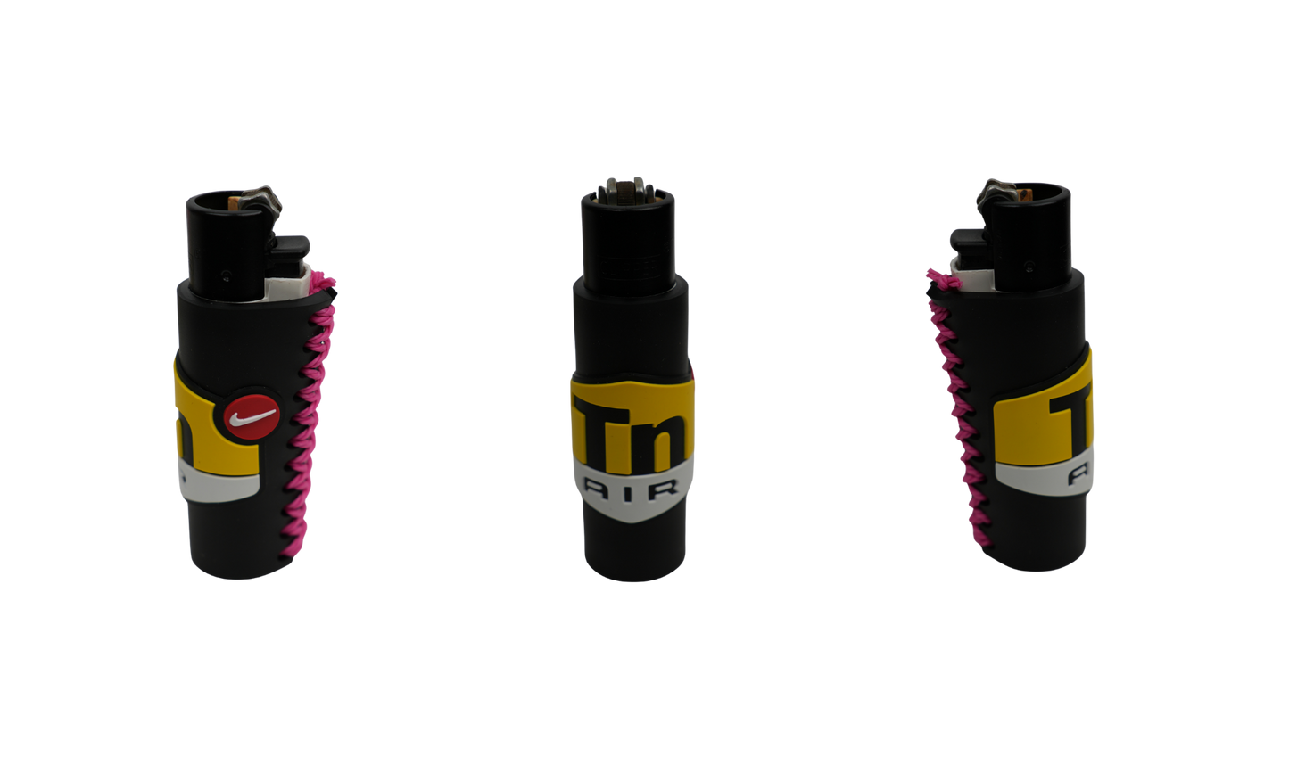 Mechero Beetle Print DIR Black Pink con funda antideslizante (3 vistas)