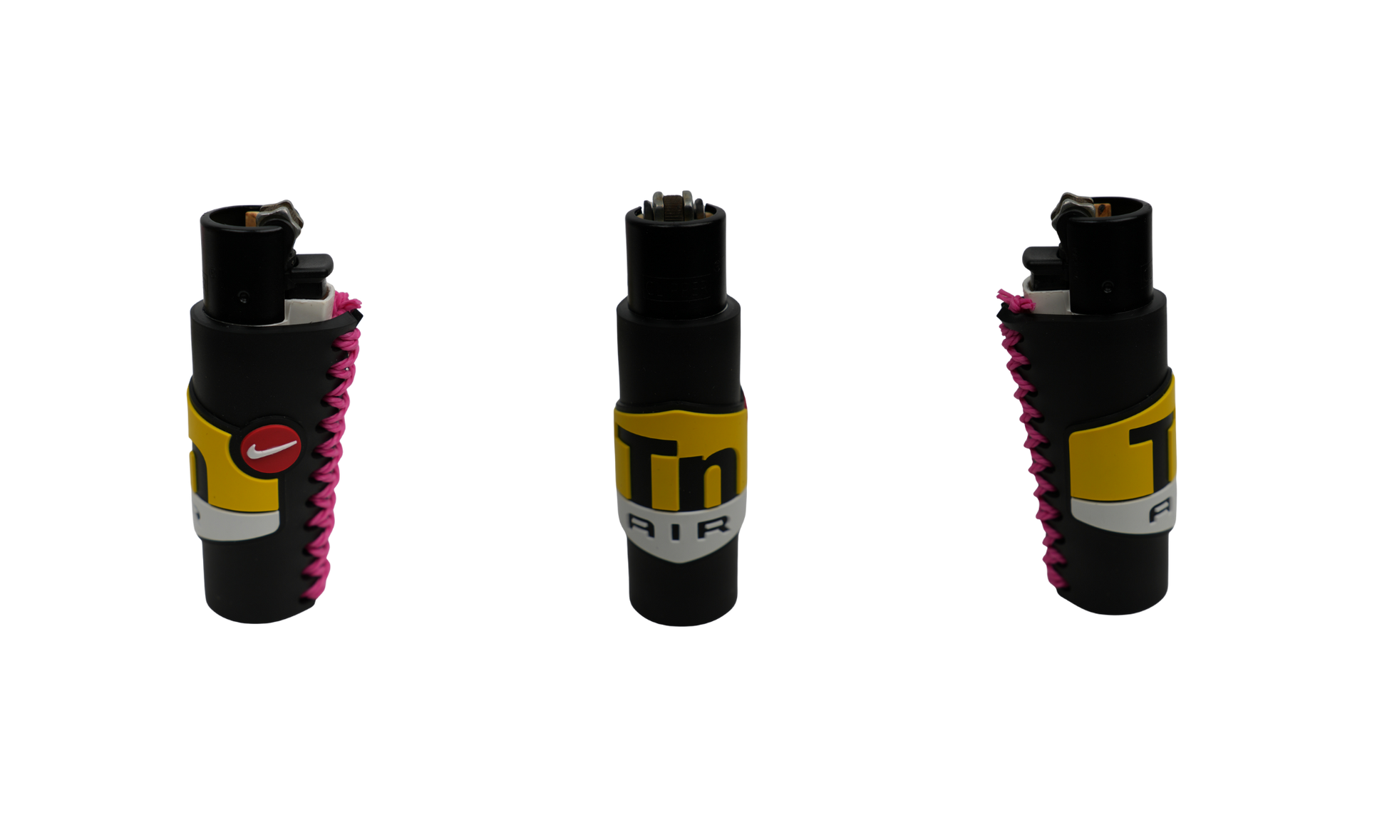 Mechero Beetle Print DIR Black Pink con funda antideslizante (3 vistas)