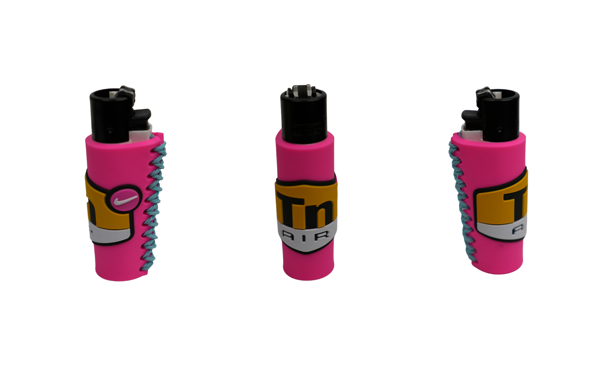 Mechero Beetle Print DIR Pink con funda antideslizante (3 vistas)