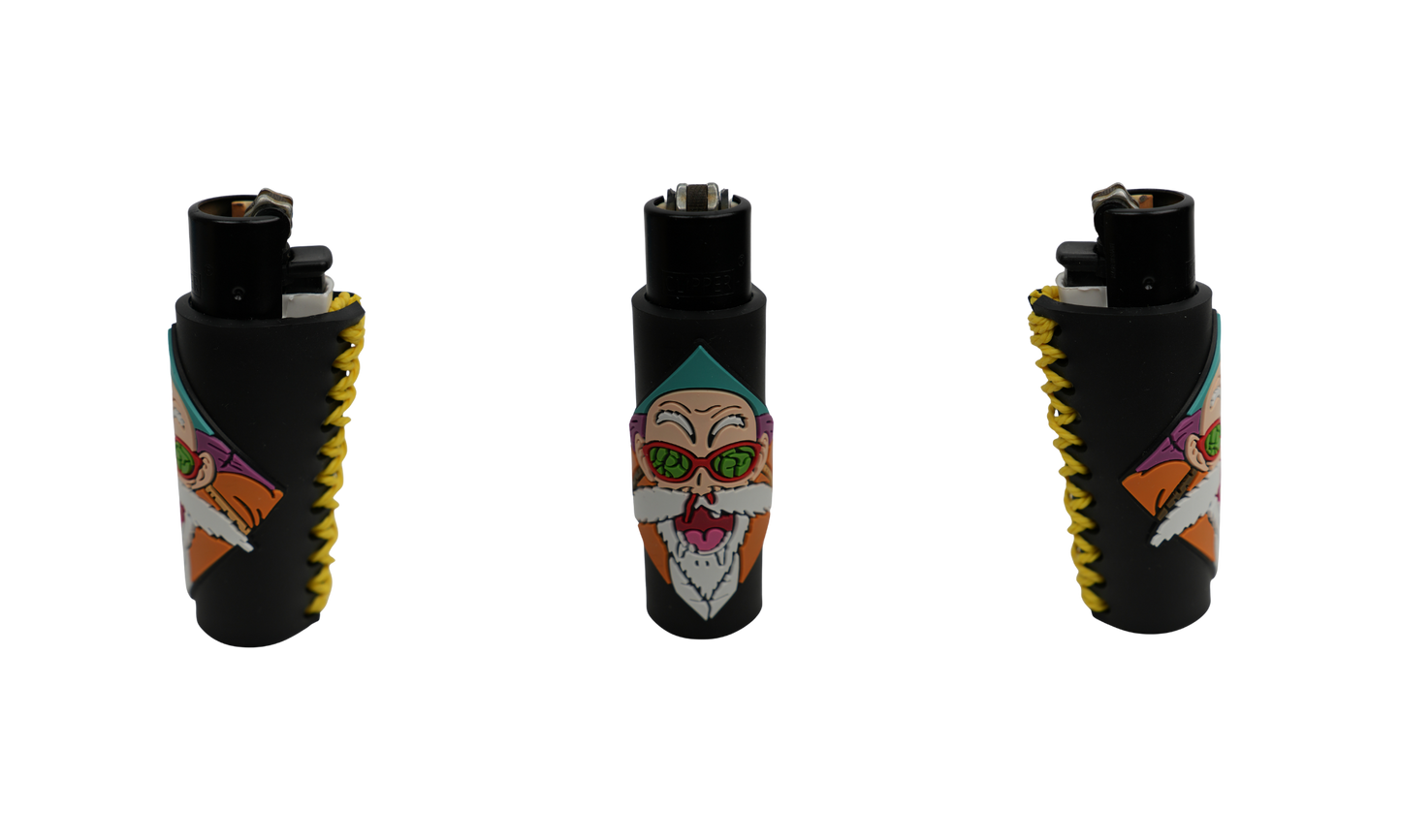 Mechero Beetle Print Master Sage Black con funda antideslizante y diseño maestro legendario (3 vistas)