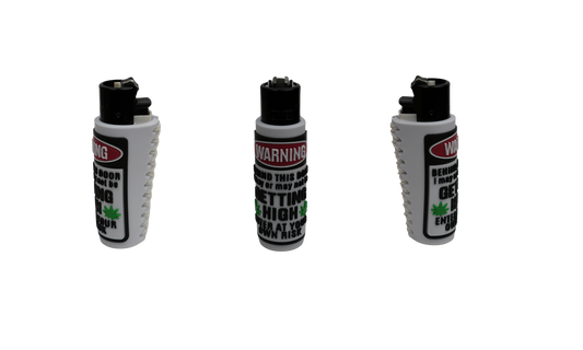 Mechero Beetle Print Warning con diseño divertido y funda antideslizante (3 vistas)