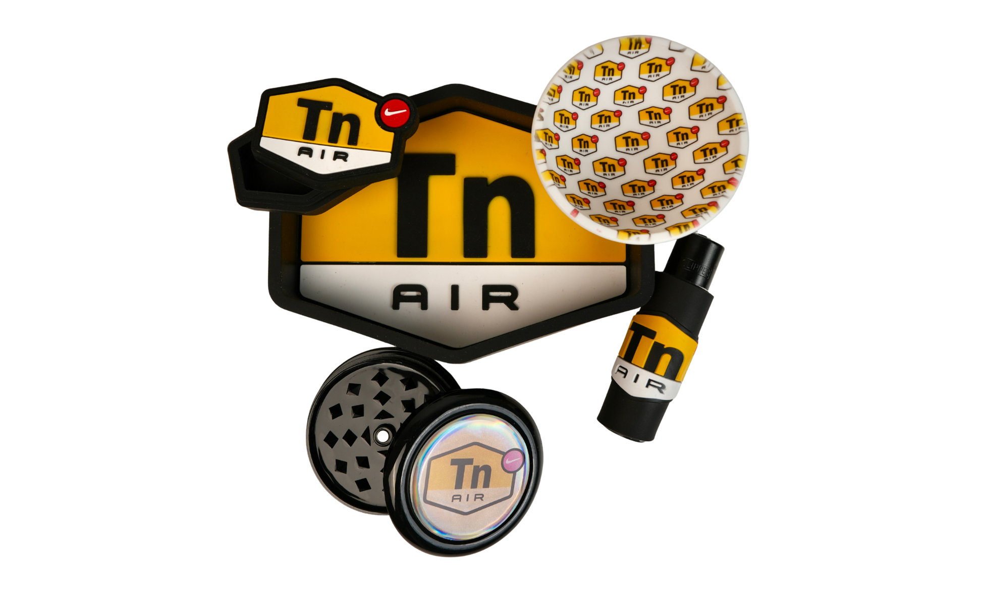 Pack DIR Beetle Print con bandeja para liar, grinder, bowl y mechero con funda de silicona