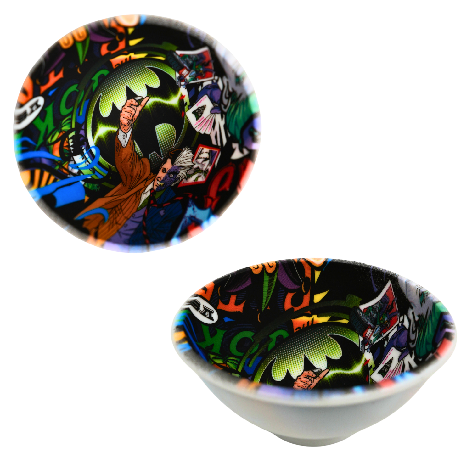 Bowl de silicona con diseño cómic a color, recipiente antiadherente flexible ideal para mezclar o almacenar
