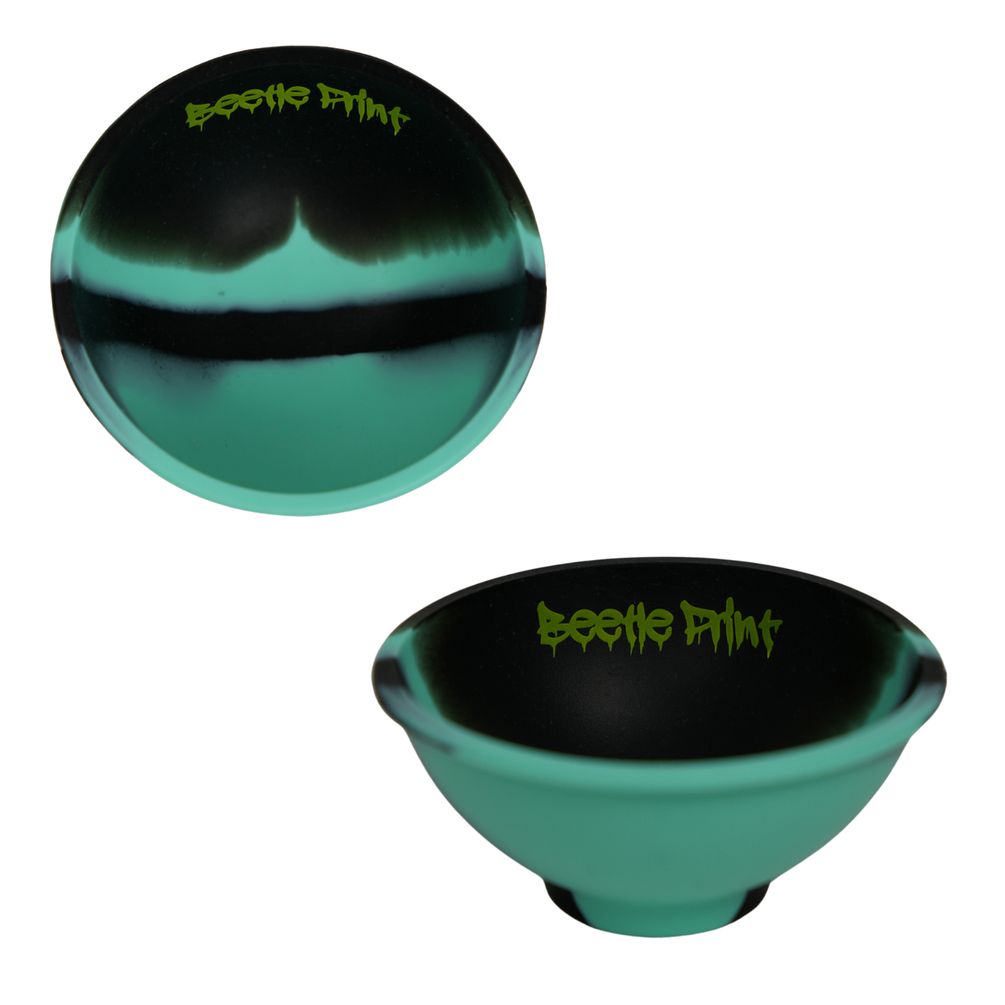 Bowl de silicona plegable Beetle Print, recipiente flexible y resistente ideal para mezclar o almacenar