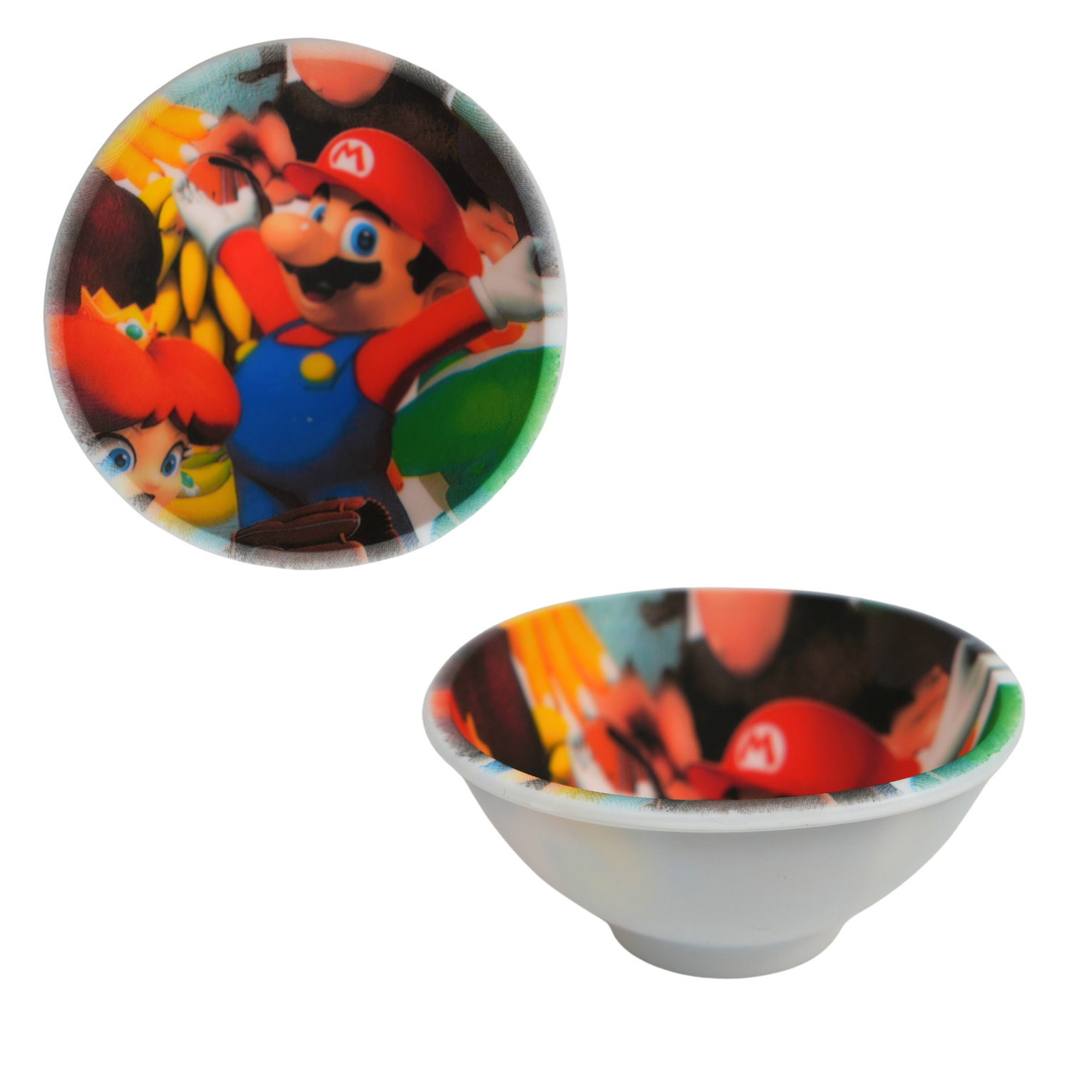 Bowl de silicona con diseño retro gaming, recipiente resistente y flexible ideal para mezclar o almacenar