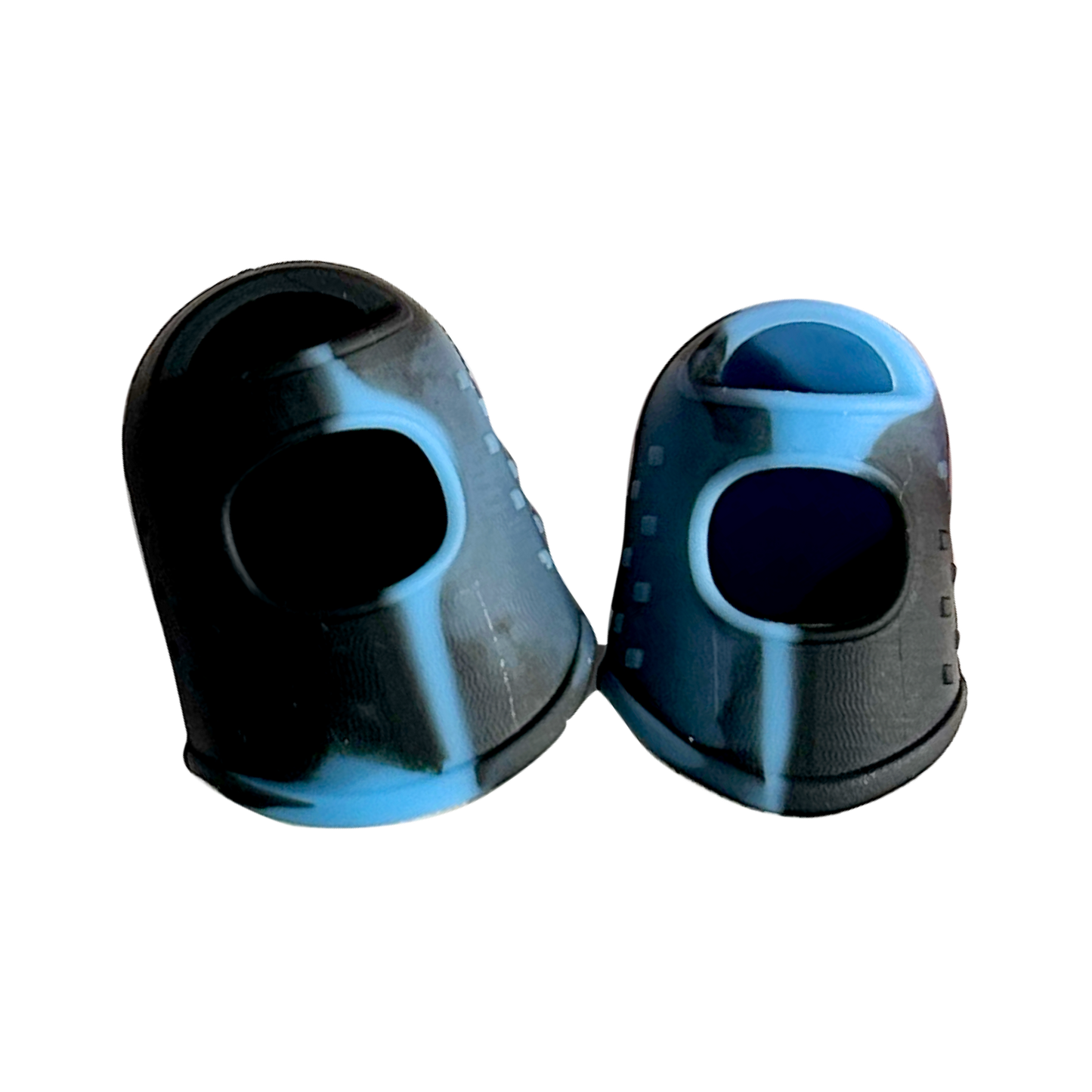 Dedales de silicona negros protectores para dedos, diseño antideslizante resistente al calor para mayor seguridad