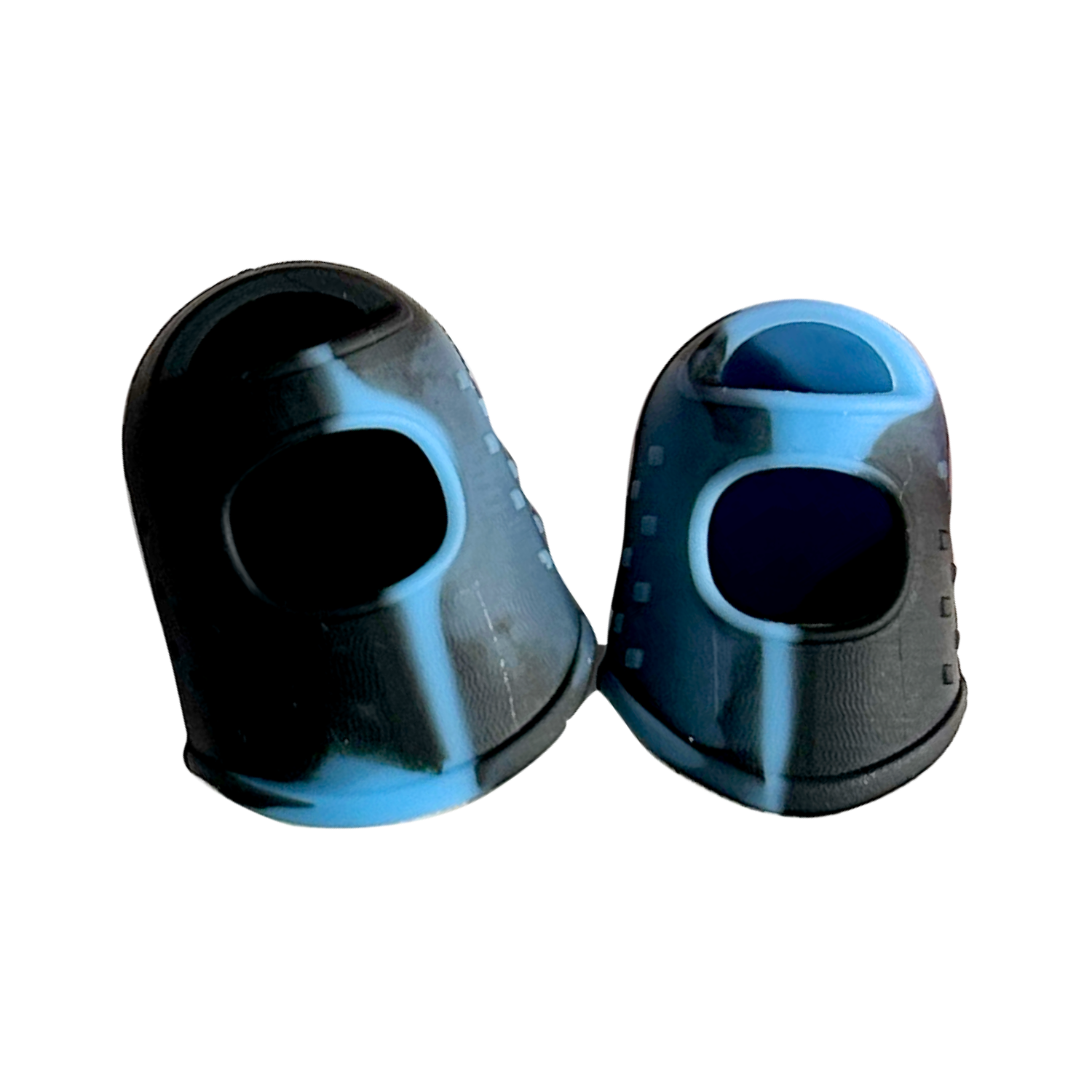 Dedales de silicona negros protectores para dedos, diseño antideslizante resistente al calor para mayor seguridad