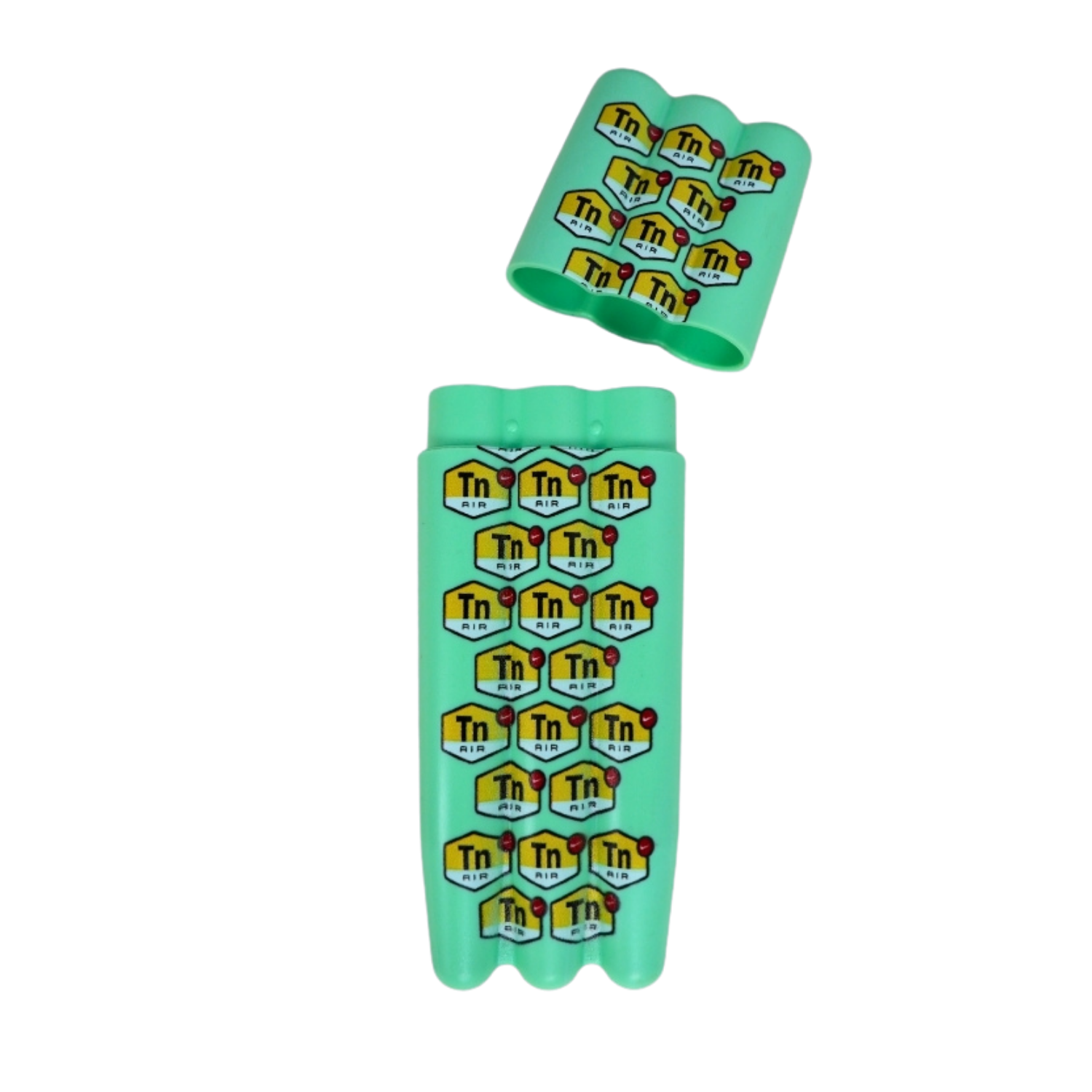 Portaconos de silicona verde con capacidad múltiple, diseño flexible, ligero y resistente para transporte seguro