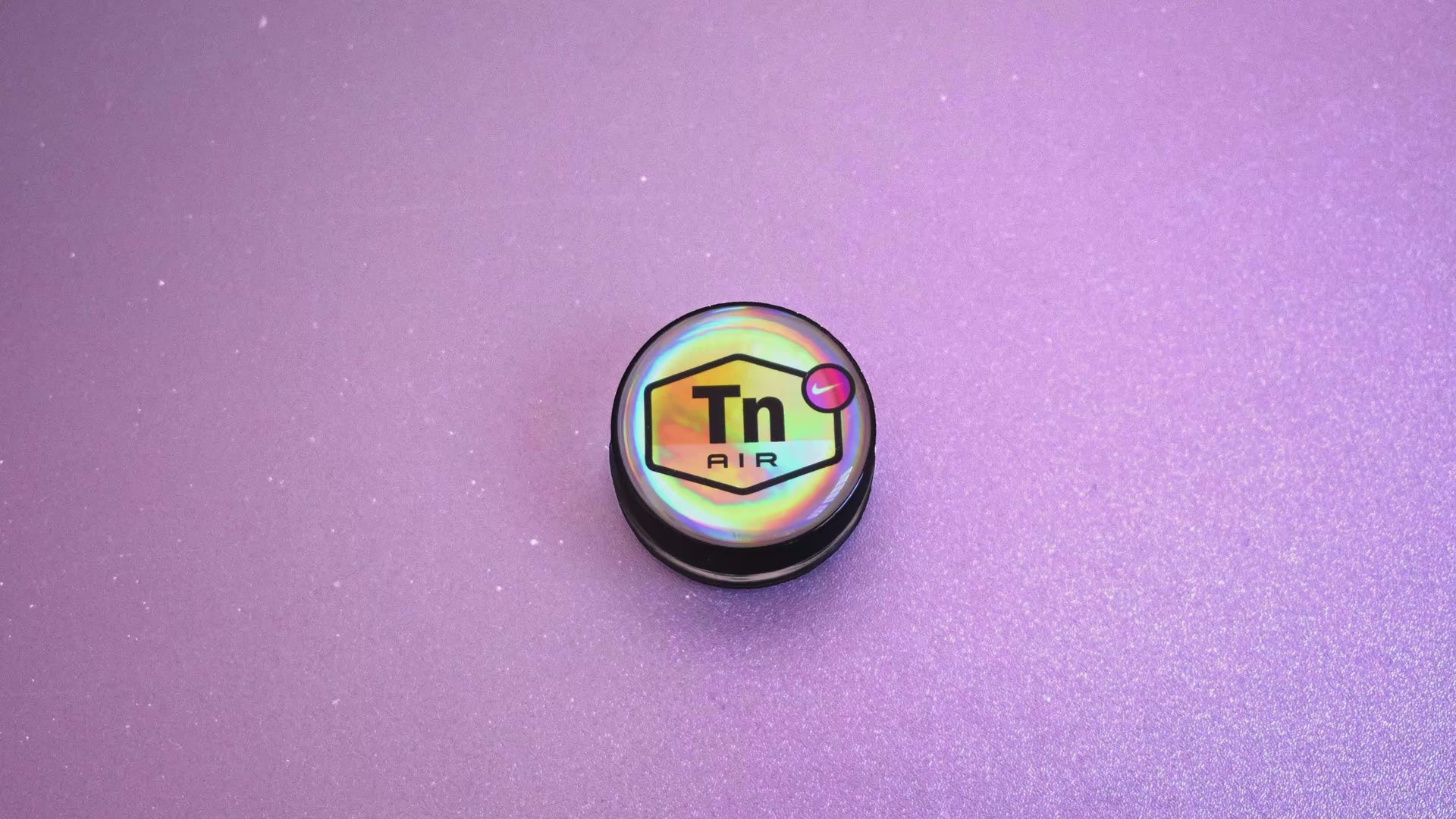 Video del pack de 15 tarros de vidrio 5ml con logos holográficos y gota de resina Beetle Print