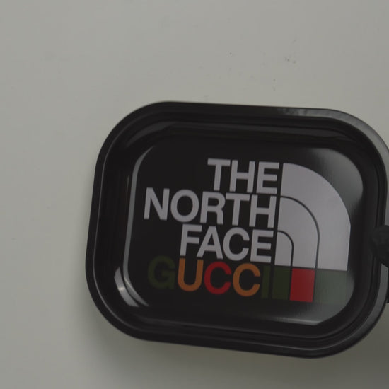 Video showcasing metal rolling tray with outdoor luxury fusion design and glossy finish