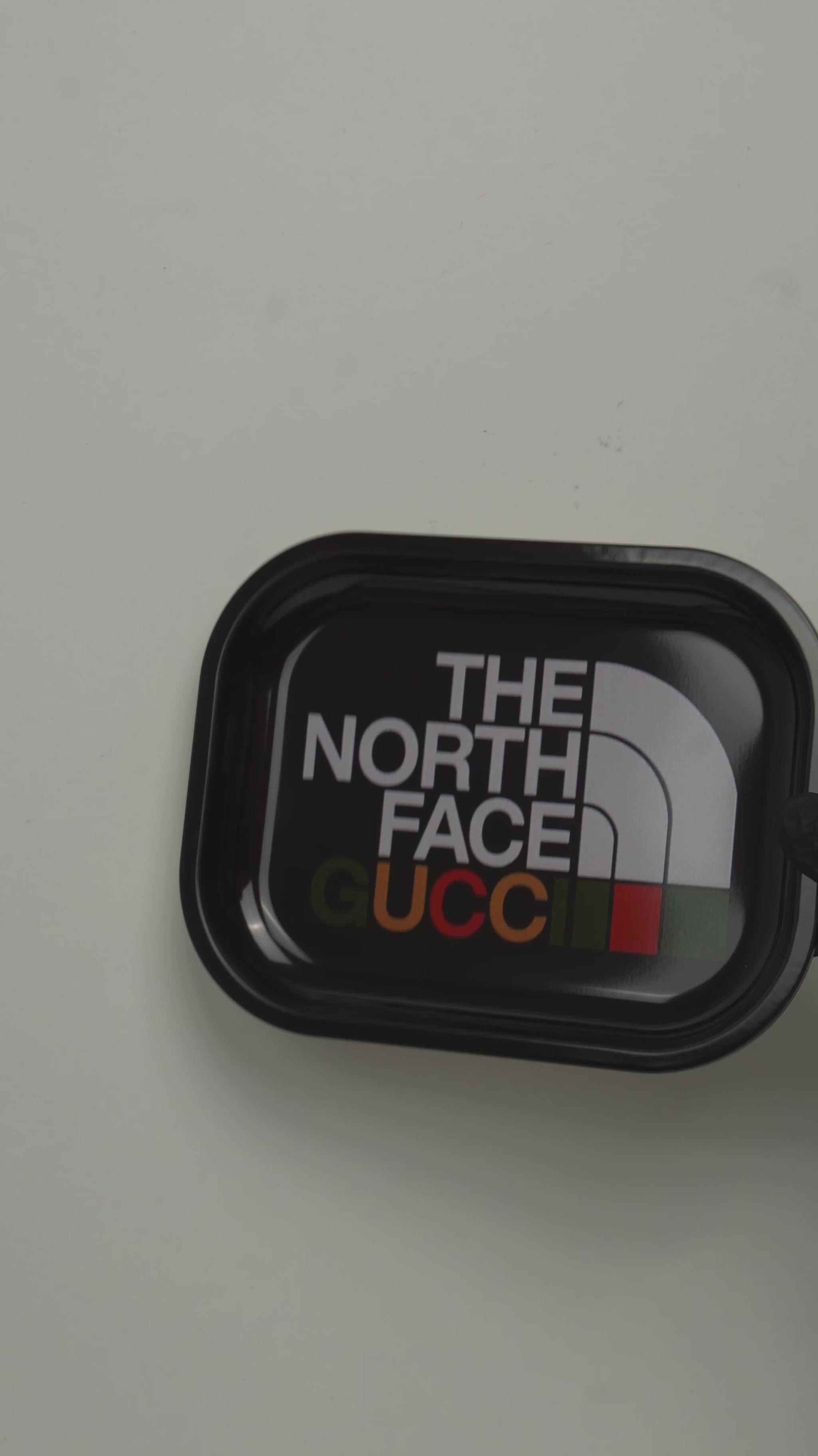 Video showcasing metal rolling tray with outdoor luxury fusion design and glossy finish