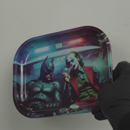 Video showcasing metal rolling tray with urban duality night encounter design