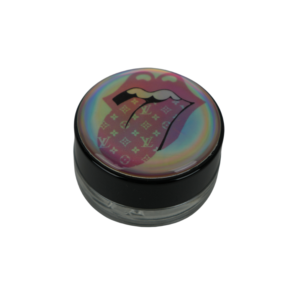 Tarro de Vidrio 5 ml con Tapa ABS y Vinilo Resinable | Diseño Coleccionable