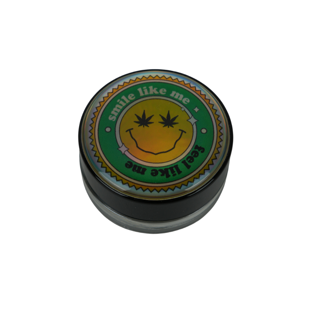 Tarro de Vidrio 5 ml con Tapa ABS y Vinilo Resinable | Diseño Coleccionable