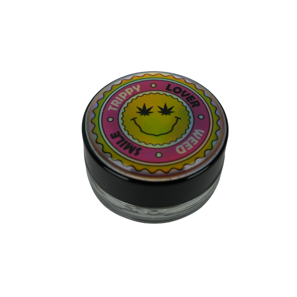 Tarro de Vidrio 5 ml con Tapa ABS y Vinilo Resinable | Diseño Coleccionable