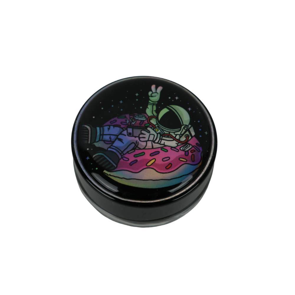 Tarro de Vidrio 5 ml con Tapa ABS y Vinilo Resinable | Diseño Coleccionable