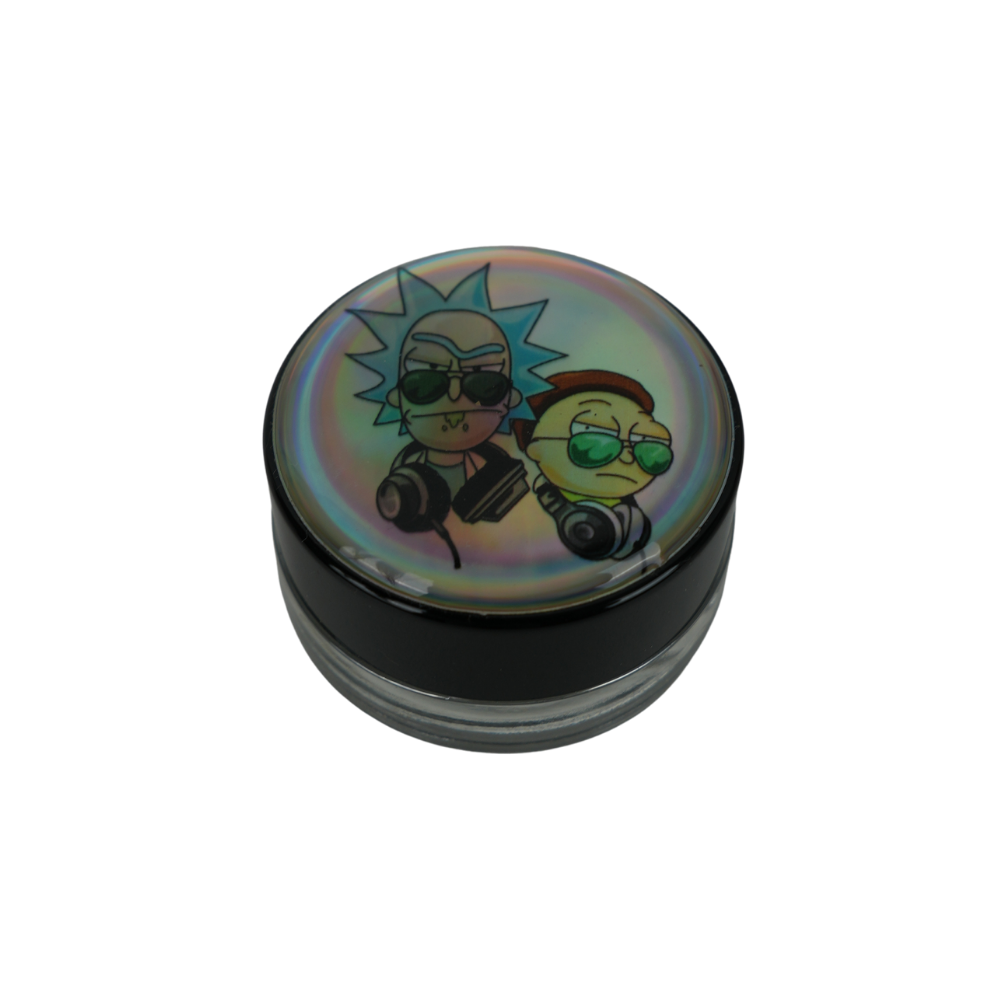 Tarro de Vidrio 5 ml con Tapa ABS y Vinilo Resinable | Diseño Coleccionable